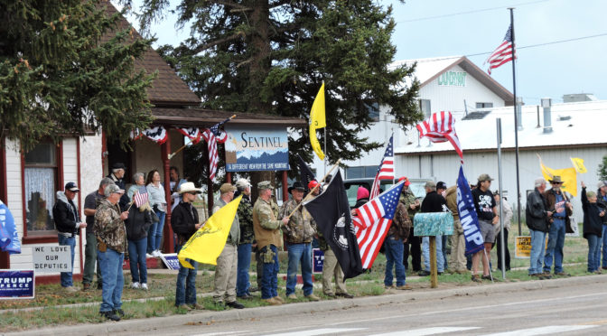 Leftist Protest March, Pro USA/LEO Rally Westcliffe